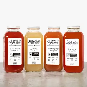 Simple Times Mixers Margarita Cocktail Mixer Bundle - 4x 32oz bottles - Perfect for Your Next Party