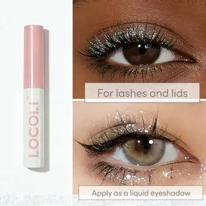 Glitter Mascara, Lengthening & Volumizing Diamond Effect Eye Makeup for Lashes and Brows, Washable, Space Diamond, 1 Count