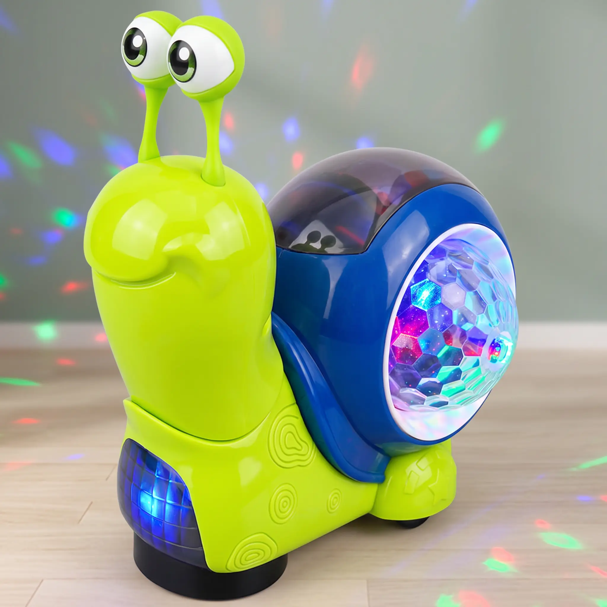Educational Little Snail Animal Toy Car - Music, Lights, Walking, Nodding Functions