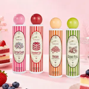 Women's Food Scented Perfume, Cotton Candy, Strawberry Cake, Popcorn, Coconut, 168ML, Long-Lasting, Gentle, Ideal for Gifts