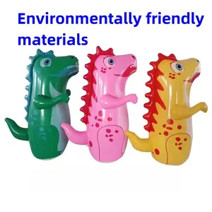 Durable Thick PVC Dinosaur Inflatable Punching Bag - Kids' Active Play Toy for Over 3yrs, Self-Righting Interactive Sandbag, Air Cushion Design for Room Use, Christmas/Halloween Gifts