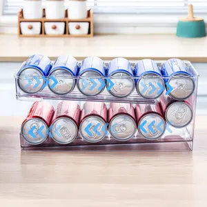 Versatile Beer Can Dispenser – Transparent Beverage Dispenser for 7oz/17oz Cans, Ideal for Refrigerator or Bar Storage, Smooth Plastic Design Thanksgiving tableware Valentine's Day gift Christmas Gift Set