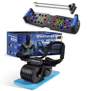 PostureFlex™ Ab Roller + Push Up Board Bundle