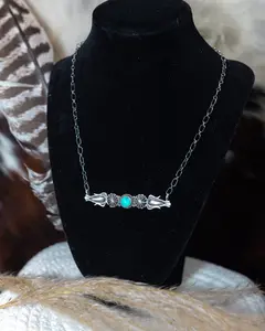 Turquoise Bar Necklace