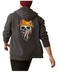 Ariat Men's Rebar Born For This Full Zip Hooded Jacket - 10046399