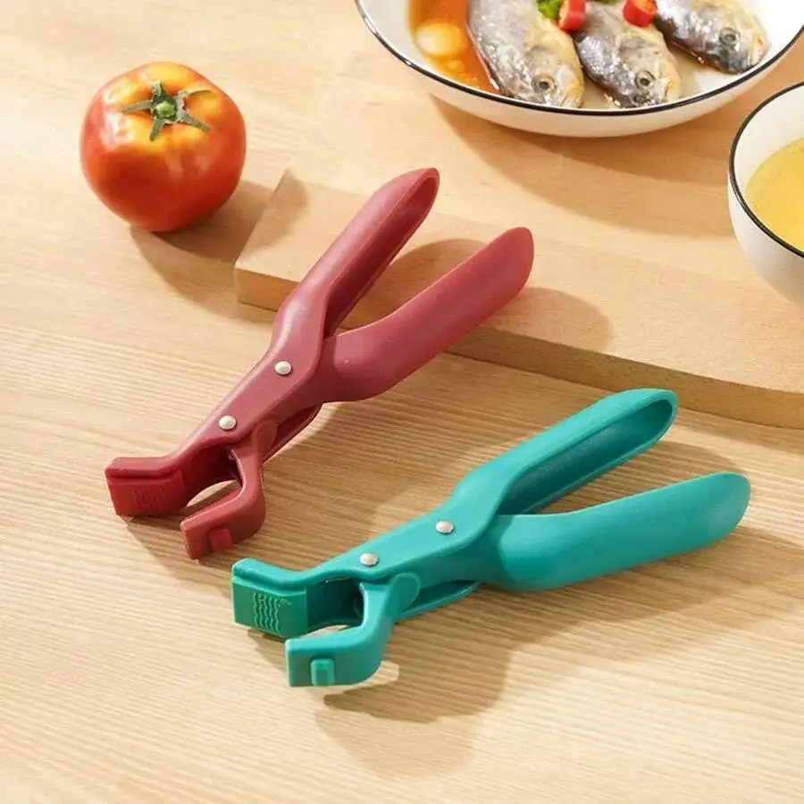 Multifunctional Household Kitchen Silicone Tray Tongs Heat-Resistant Clip for Lifting Trays and Bowls Non-Slip & Creative Design