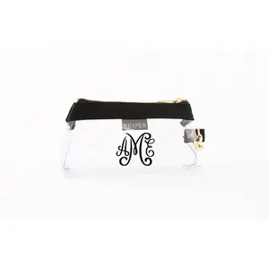 Black Classic Canvas CLEAR Bag with monogram
