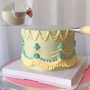 2pc, Graduated Fondant Cake Arc Ruler - Accurate Decorating and Baking Measurement Tool for Pastry Art and Home Kitchen