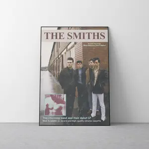 The Smiths Band Poster, Retro Jangle Pop Wall Art, Morrissey Indie Music Print, 80s Post Punk Decor, Music Fan Gift