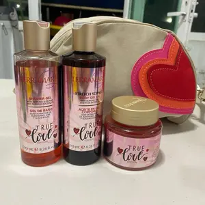 Terramar Almond Body Care Set Complete 3-Step Routine for Soft Firm & Glowing Skin True Love Edition