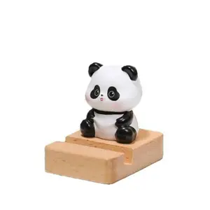 Cute Cartoon Panda Phone Stand Holder, Practical Desktop Decorative Item, Healing Sensation, Perfect for Desk Organization