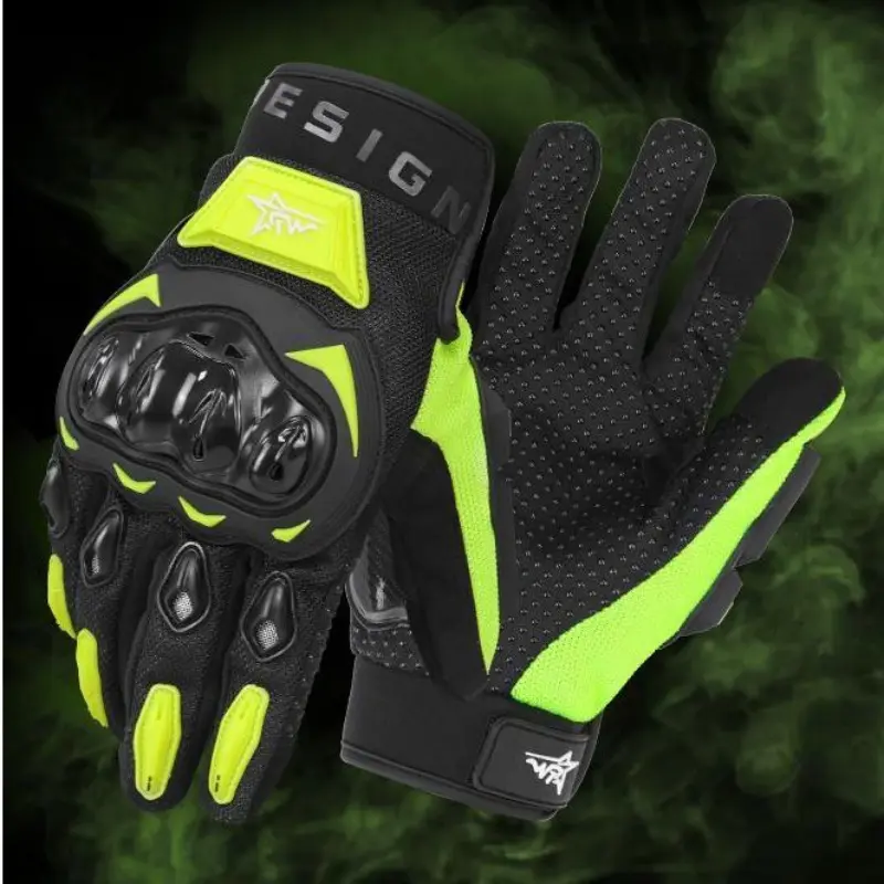 Motorcycle Gloves for Men & Women Full Finger Touchscreen BMX ATV MTB Riding Road Racing Cycling Climbing Motocross Black L Breathable Polyester Unisex Fit High-Powered Electric Mountain Bike Downhill Dual Suspension Fat Tire