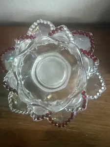 Handcrafted Bling Glass Tealight Candle Holder