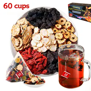 60bags Kidney Health Tea Natural Herbal Formula Organic Ginseng for Men & Women Optimal Kidney Support Cleansing Tea from China treasure combination christmas gift Beverage wellness