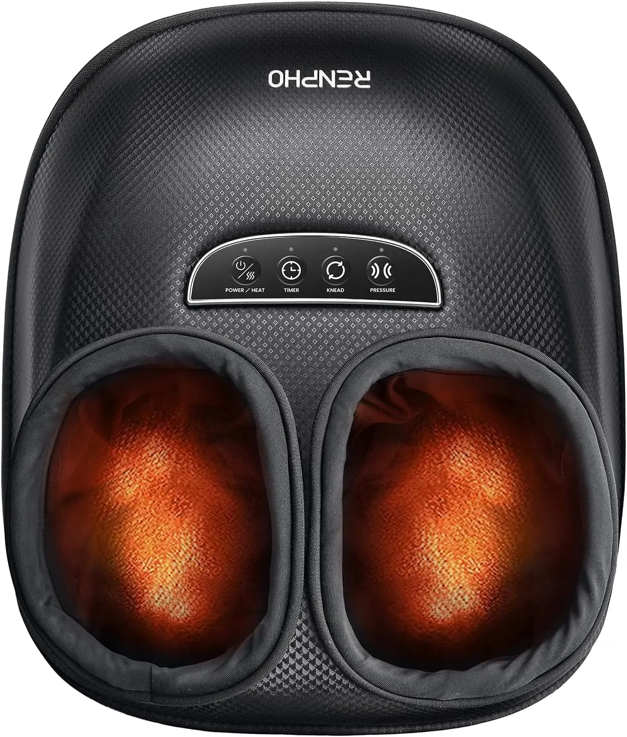 RENPHO Foot Massager with Heat, Clearance Sale, Deep Kneading Shiatsu Massage for Plantar Fasciitis, 3 Compression Levels, Fits US Size Up to 13, Gifts for Women & Men