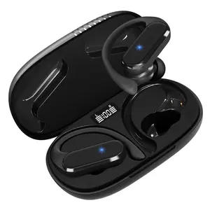 Wireless Earbuds Bluetooth Headphones 48Hrs Playtime Ear Buds IPX7 Waterproof Headphones Power Display Earphones with Earhook Premium Deep Bass Over-Ear Headsets for TV Phone Latptop