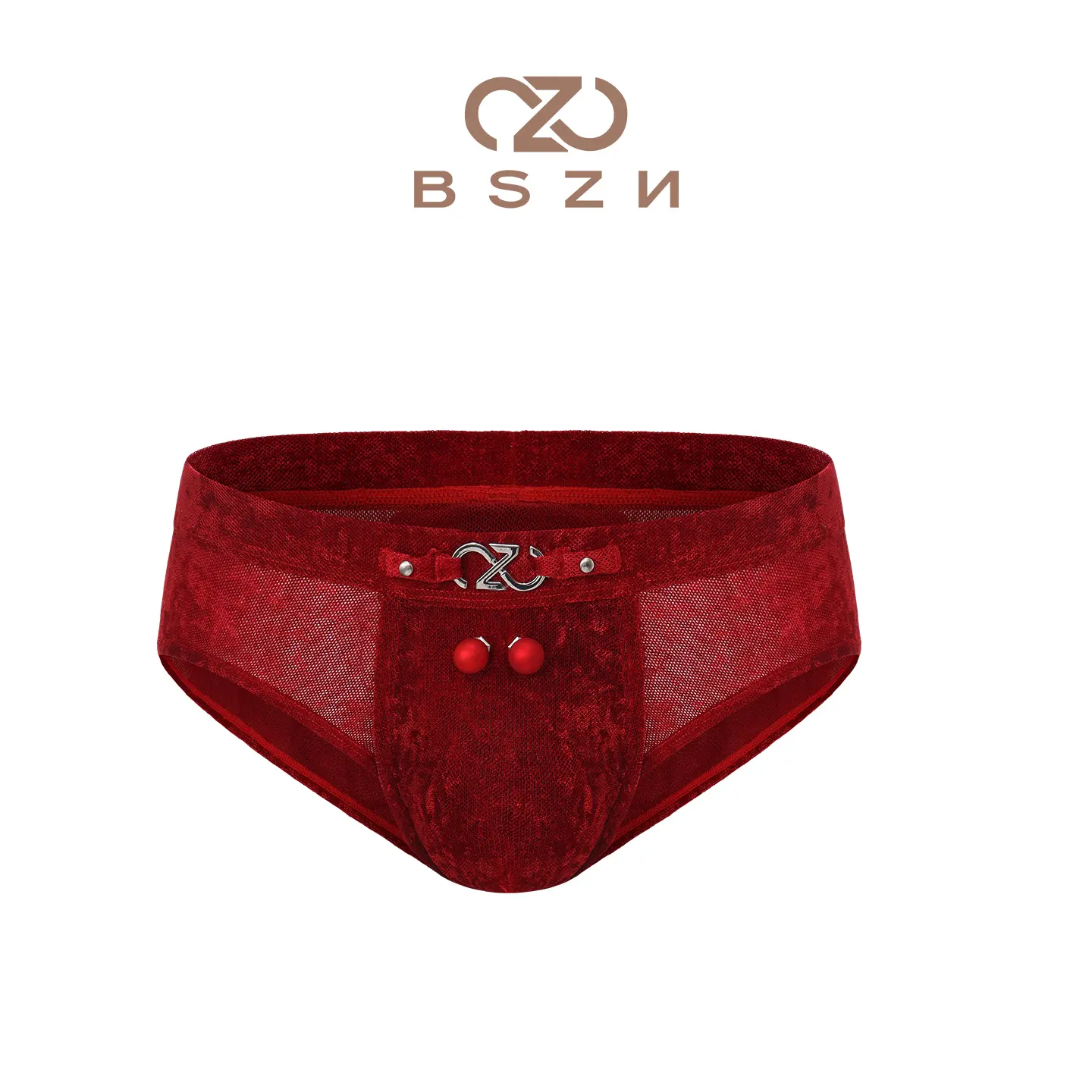 Half Beast Limited Edition Date Outfit Men’s Boxer Briefs with Removable Bow – Fun, Sexy, Antibacterial, Breathable Underwear