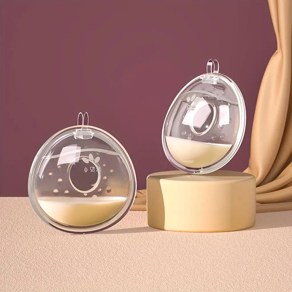 Reusable Silicone Breast Milk Shells, 2pcs/set Wearable Breast Shields, Portable Nursing Pad Cups for Travel, Mummy Breastfeeding Accessories