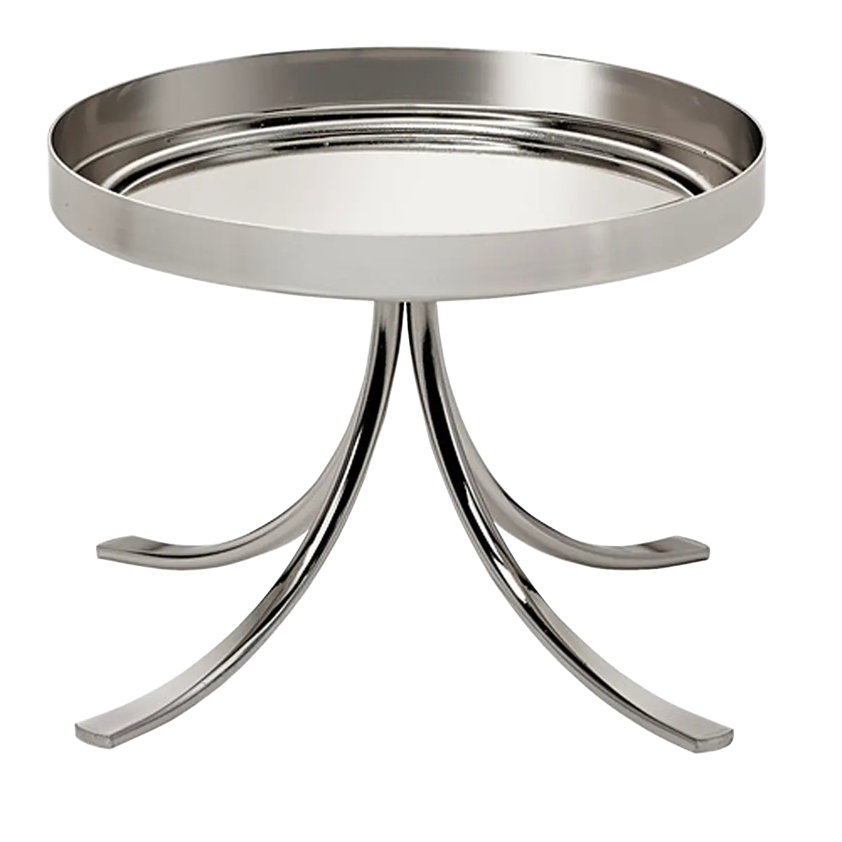 Jar Pedestal Candle Holder- Nickel Plate