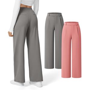 Halara 2-Piece Flex High Waisted Plicated Side Pocket Straight Leg Work Pants Set#TikTokShopSpringGlowUp