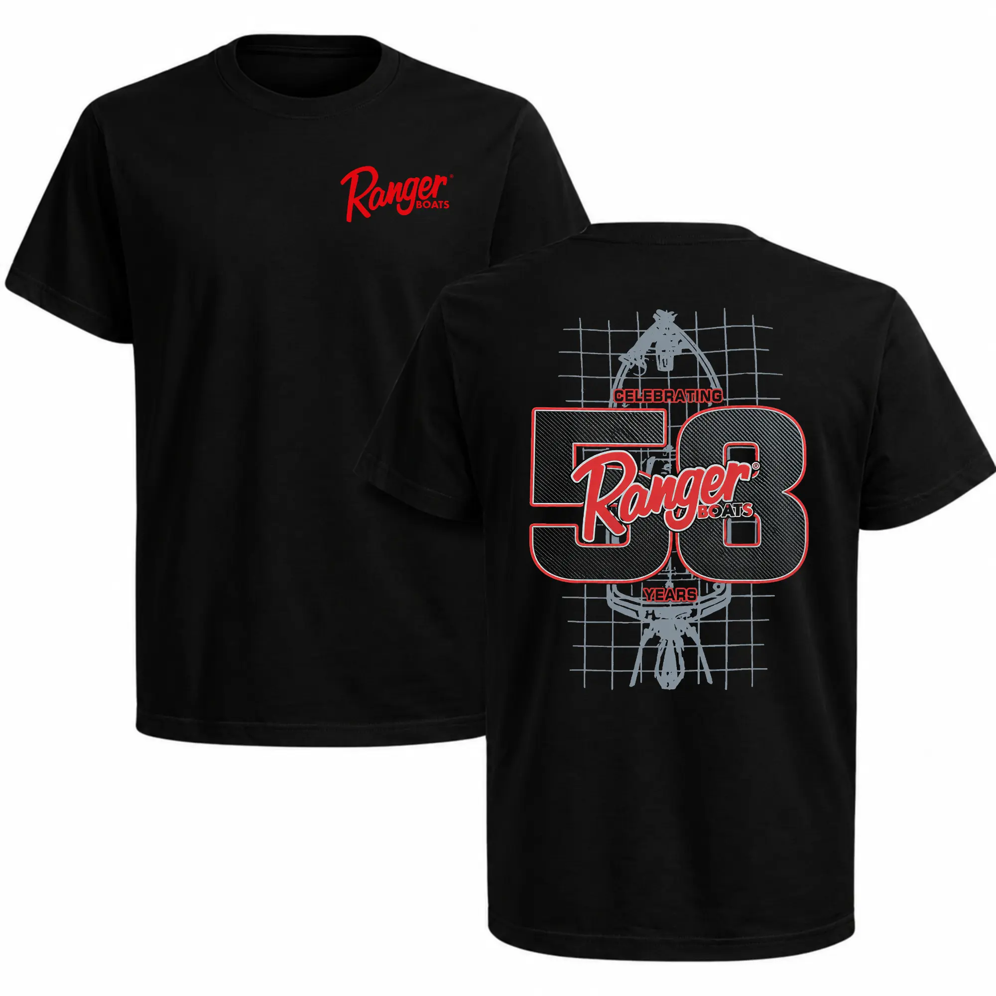 Ranger Boats 58th Anniversary T-Shirt, Vintage Graphic Tee, Soft Cotton Blend, Outdoor Lifestyle Apparel for Men & Women, Celebratory Gift