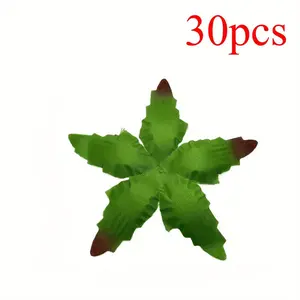 30pcs Realistic Rose Leaf Decorations, Ideal for Home & Party, DIY Wedding Bouquets, Valentine's Day Gifts, Rose Holder Accessories