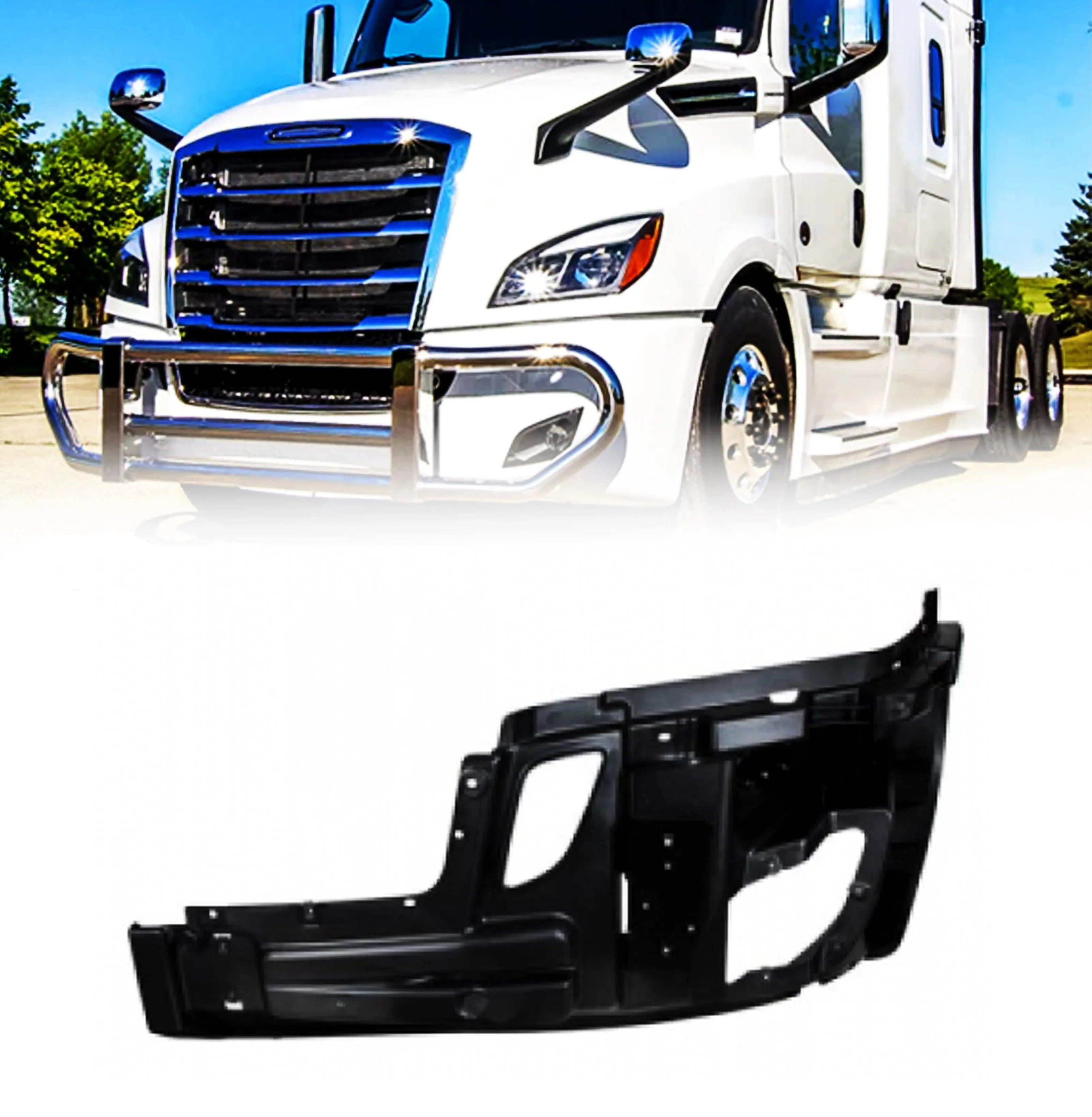 Torque Inner Bumper Support Reinforcement Replacement for 2018 2019 2020 2021 2022 Freightliner Cascadia Semi Trucks Driver Left Side LHD (TR442-L)