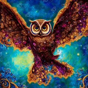 Blinged Out Owl Diamond Painting Kit