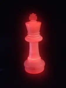 MegaChess 25 Inch LED King Individual Plastic Chess Piece - Multi-Color LED Lights 8 Colors