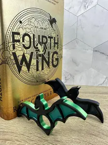 Dragon Wings Book Page Holder (Set of 2) Fantasy Bookmark Thumb Relief Accessory for Easy Reading Customizable Bookish Gift for Book Lover