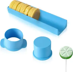 Round Cake Pop Mold with 9-Inch Tray, 3D Printed Cake Pop Cutter and Pusher, Baking Molds for Home Baking, Birthday Parties, Wedding Desserts