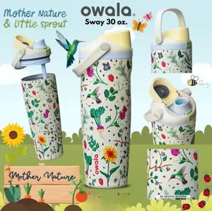 Owala Mother's Day Garden 30oz Water Bottle FreeSip Sway NEW