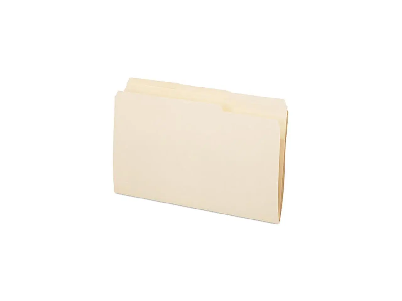 Pendaflex Essentials 753-1/3 Essentials File Folders, 1/3 Cut Top Tab, Legal, Manila, 100/Box