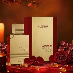 AL HARAMAIN Amber Oud ROUGE Eau De Parfum for Unisex 2.0 Ounce