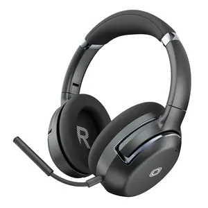Over-Ear Wireless Noise Cancelling Headphones for Gaming & Music Foldable with EQ Modes Microphone and Aluminum Design for Phones & Computers