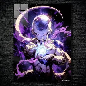 [Sale off up to 65%] [No frame, Free Ship] Frieza Final Form Metal Wall Art: Dragon Ball Z Anime Decor, Custom Size