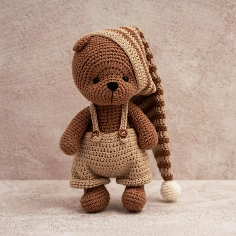Natalie Handmade Crochet Amigurumi Keychain, Cute Mini Decor for Backpacks, Gifts for Kids