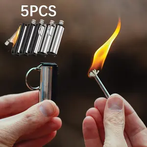 Retro Permanent Match Lighter, 10000 Times Classic Lighter, Outdoor Emergency Fire, Waterproof Permanent Lighter, Portable Ignition Tool, Suitable for Outdoor Camping Fire Ignition Stick (Kerosene is not included in the delivery)