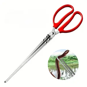 1 pc telescopic stainless steel pliers Handling eels Clamping firewood Picking up garbage Multi-purpose tools Easy-to-clean utensils