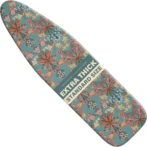 Easy Installation 15x54 Ironing Board Cover and Pad - Elastic Edge, Applicable Standard Size Iron Board Cover, Stain Resistant, Setup for Effortless Ironing Experience