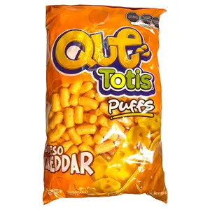 Que Totis Puffs Cheedar Cheese Flavor - 400 grams - Product of Mexico -  Sabritas Mexicanas - Mexican Chips