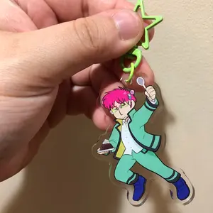 Saiki K Acrylic Charm Keychain, Saiki Kusuo Acrylic Keychain | Perfect for Backpacks, Keys and Gifts | High Quality and Customer Favorite Items