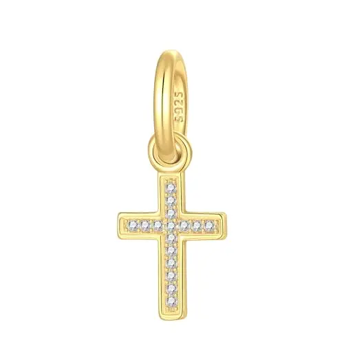 Golden Cross Charm