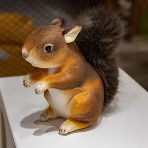 Adorable Squirrel Plush, Fluffy Brown Squirrel Stuffed Toy, Perfect for Kids & Nature Lovers