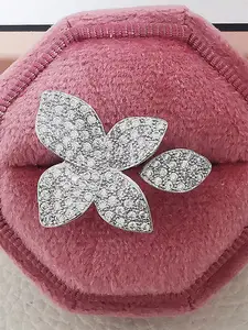 1 PC Glamorous Cubic Zirconia Ring For Women For Valentine's Day Gift Wedding Anniversary Party Jewelry