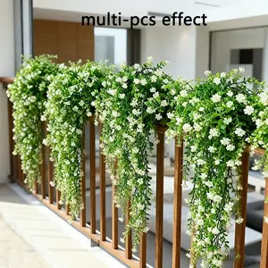 Artificial hanging eucalyptus ivy vines for indoor/outdoor decoration, Indoor Plants Decor, realistic plastic greenery, maintenance-free, suitable for home, weddings, porches, gardens, Thanksgiving, Halloween, Christmas
