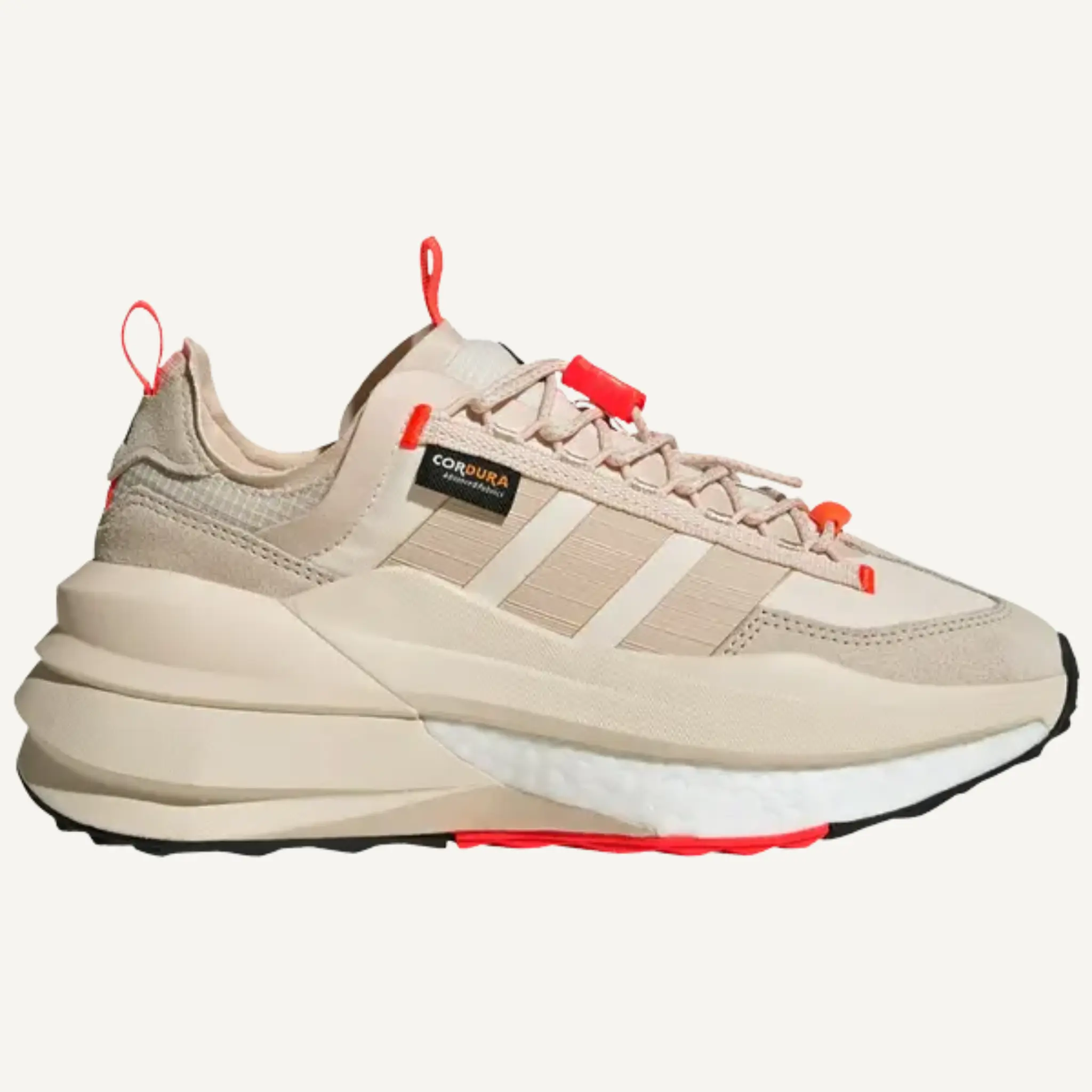 Adidas Women's Cream/Red Avryn X Sneakers, ID8837 (No Box)
