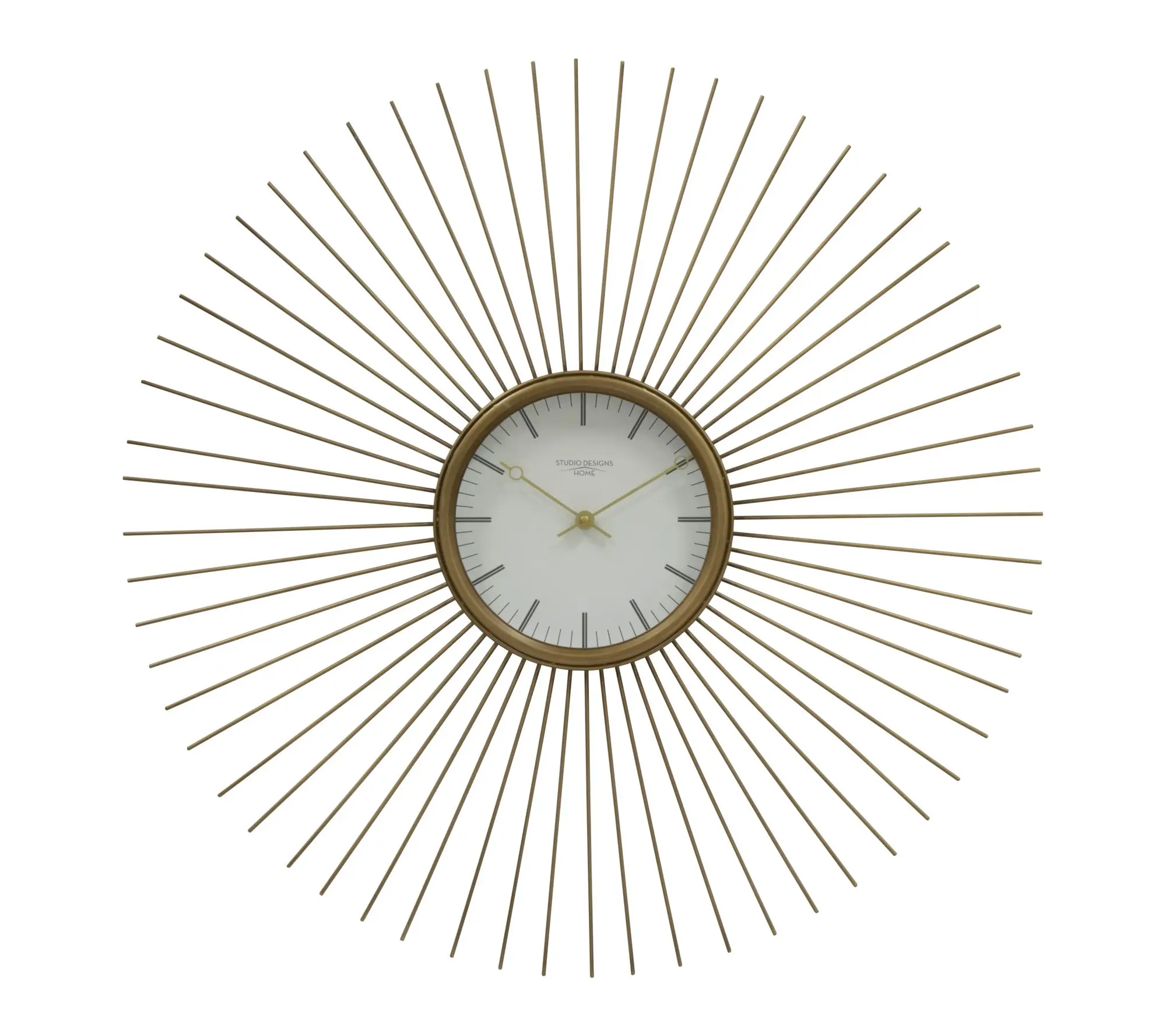 Studio Designs Home 30 Inch Retro Starburst Metal Wall Clock