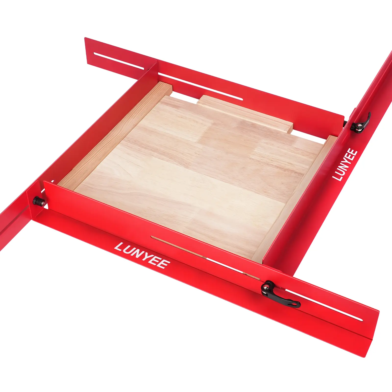 Juice Groove Jig – Adjustable Metal Router Jig with Quick-Adjust Design for Cutting Board Juice Grooves, Heavy-Duty Steel Rails, Fits 14x8" to 29x22" Boards