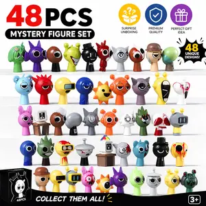 48pcs Sprunki Action Figures Set, Music Game Collectible Dolls, Unique Christmas & Birthday Gifts for Adults & Youngsters, Whimsical Art Style Figurines, Perfect for Car & Desktop Decor, Holiday Gifts panties teen girl gifts